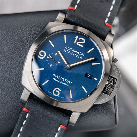 panerai pam 01117|Panerai luminor marina blue dial.